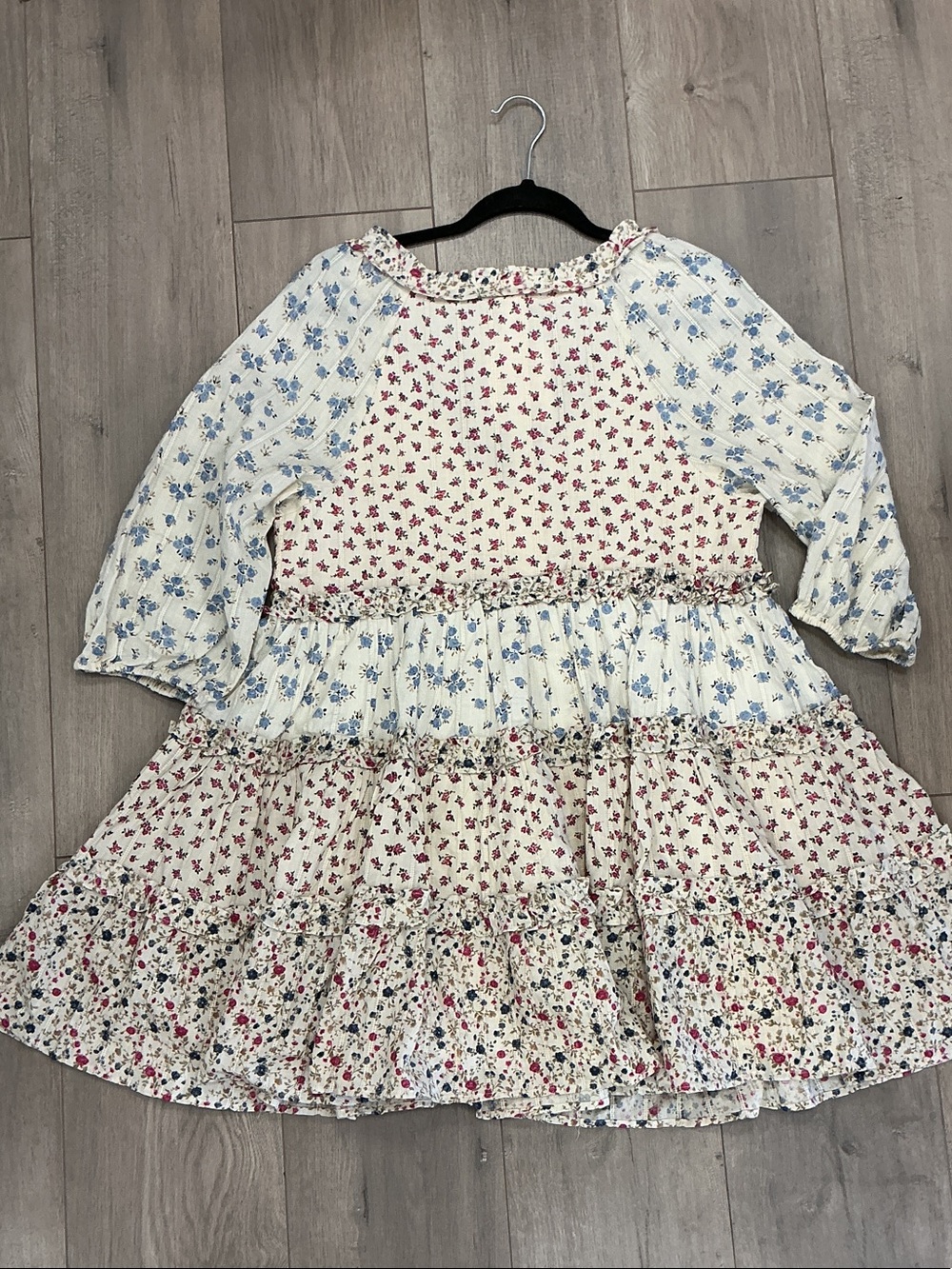 NWT Sezane Vivi patchwork babydoll Floral Print - Picture 6 of 8